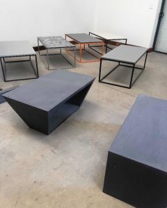 Black Concrete Table Project by Domcrete GFRC - Australia