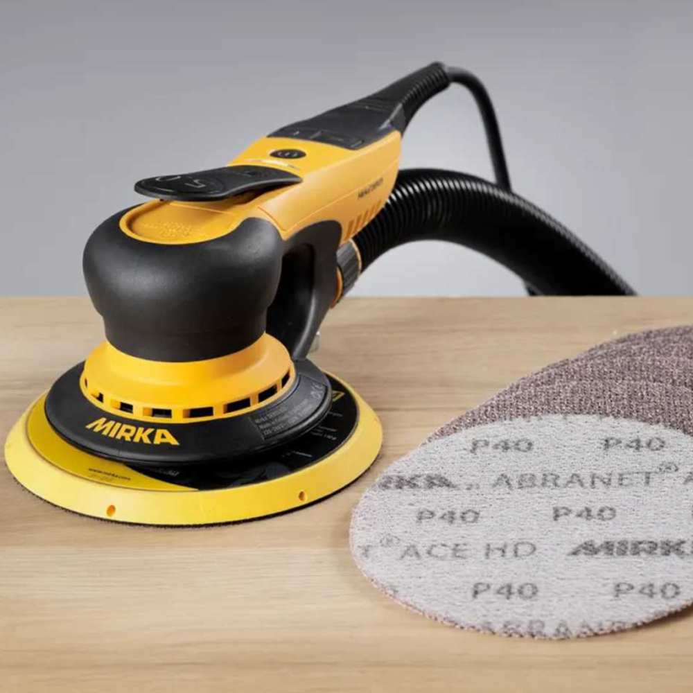 MIRKA DEROS ÉLECTRIQUE Ponceuse à Excentrique 150mm 5mm Hub 650CV