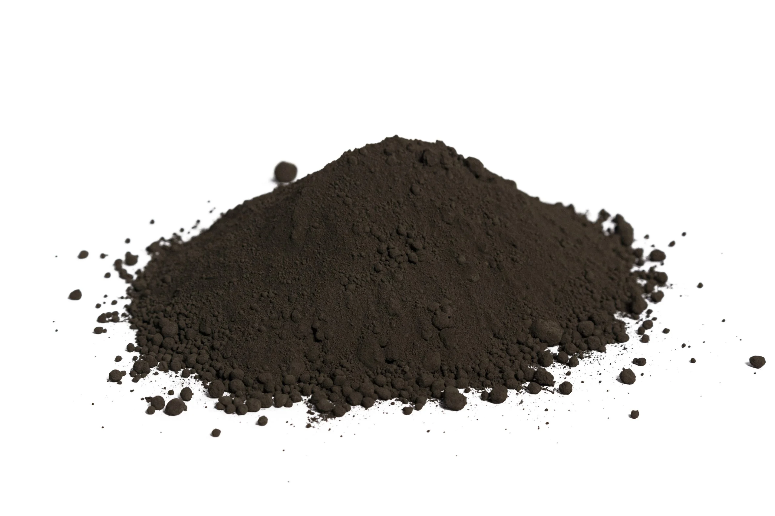 Pile of black powder.