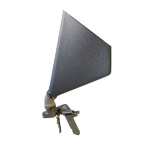 Drywall spray nozzle with adjustable handle