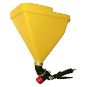 Yellow cement spray gun with hopper