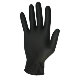 Black disposable glove