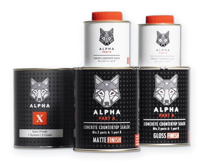 Alpha concrete countertop sealer products