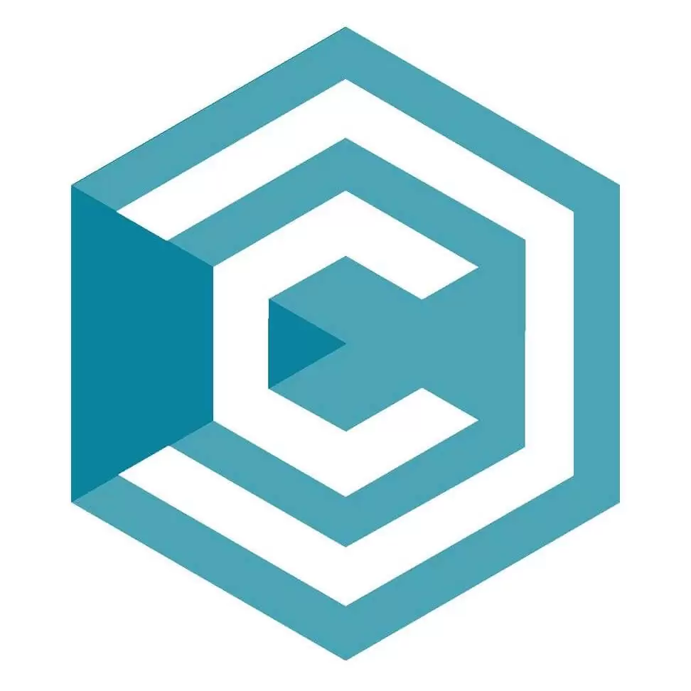 Hexagon logo with C in centre