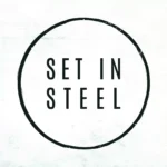 Set in Steel logo in black circle