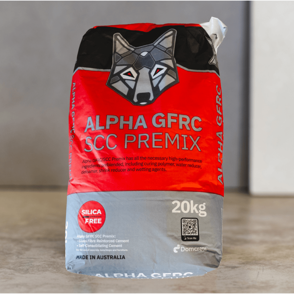 Alpha GRFC SCC Premix cement bag, 20kg, Australia.